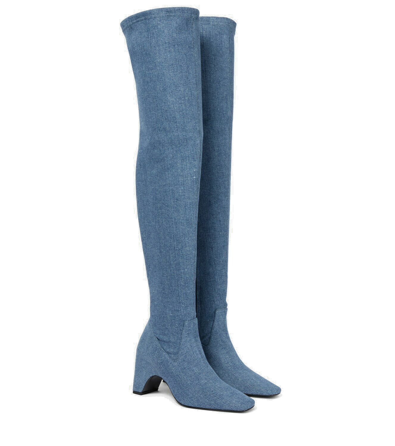 Coperni - Denim over-the-knee boots Coperni