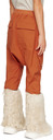 Rick Owens Kids Orange Pods Long Cargo Shorts