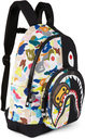 BAPE Kids Black Multi Camo Milo Shark Backpack