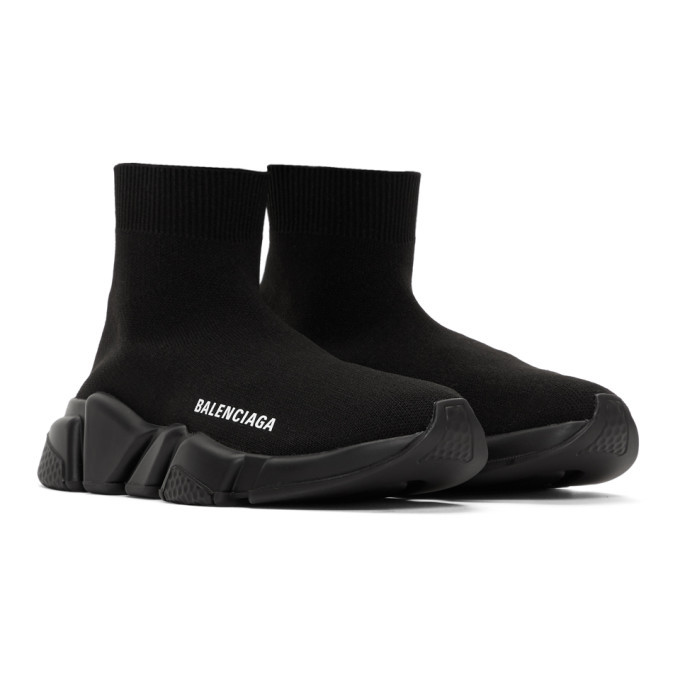 balenciaga black speed sneakers