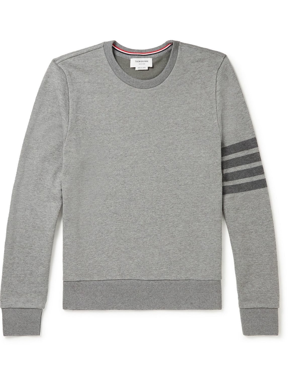 Thom Browne - Slim-Fit Striped Cotton-Jersey Sweatshirt - Unknown Thom ...