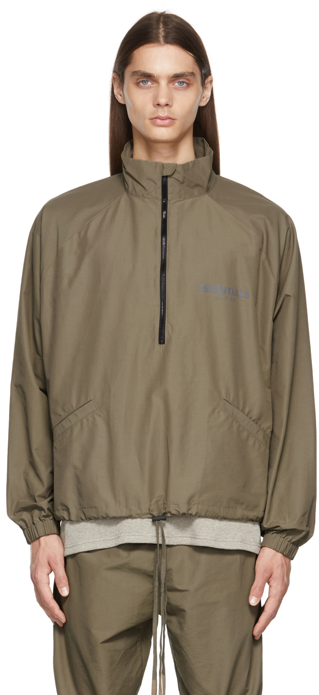 half zip track jacket