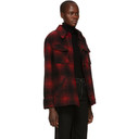 Isabel Marant Etoile Black and Red Wool Gast Jacket