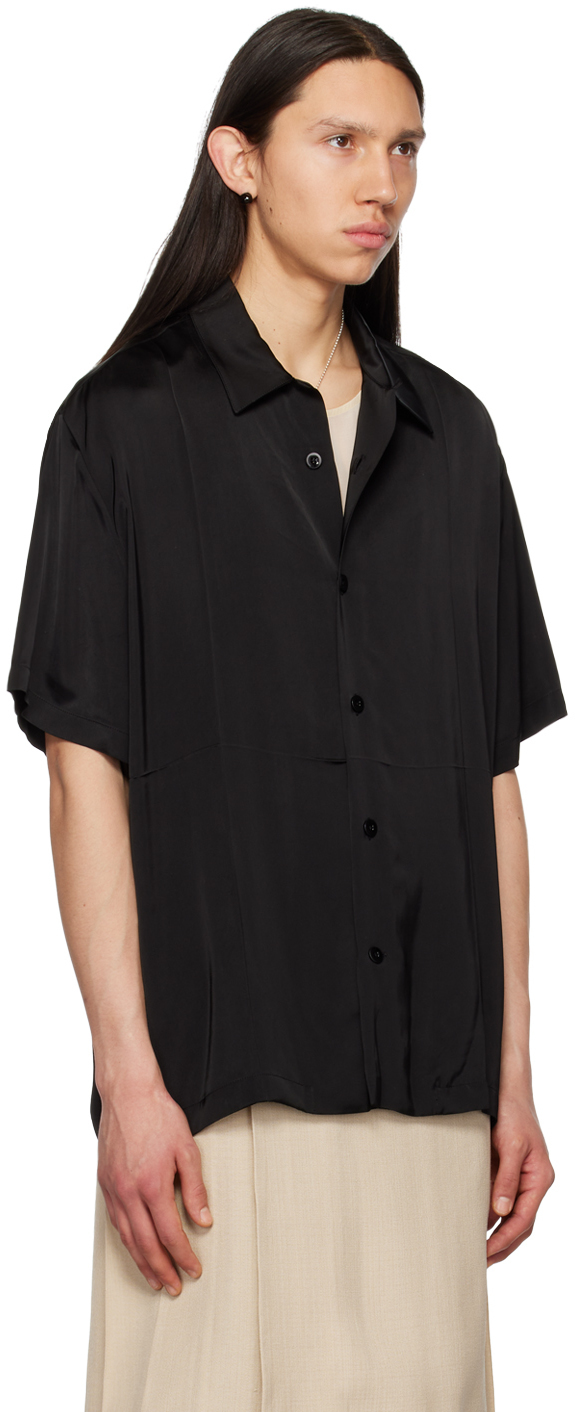 Jil Sander Black Creased Shirt Jil Sander