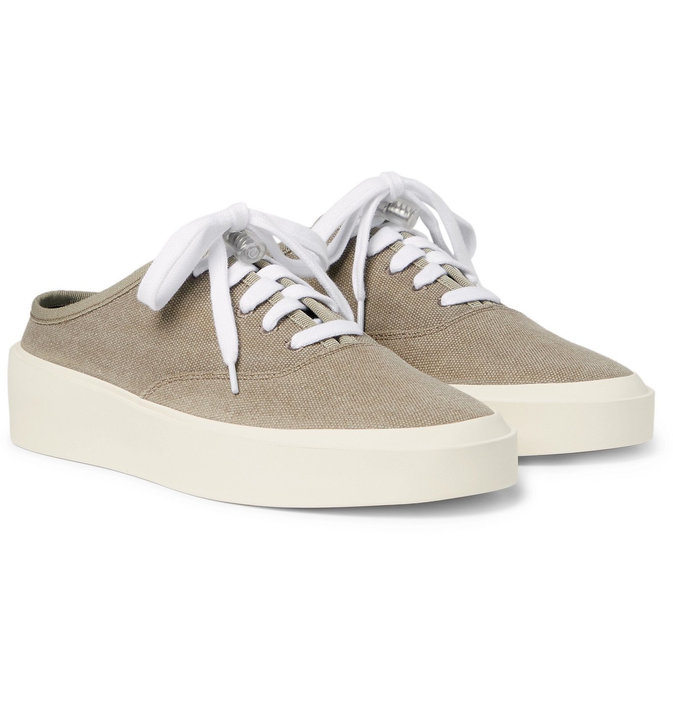 backless canvas sneakers