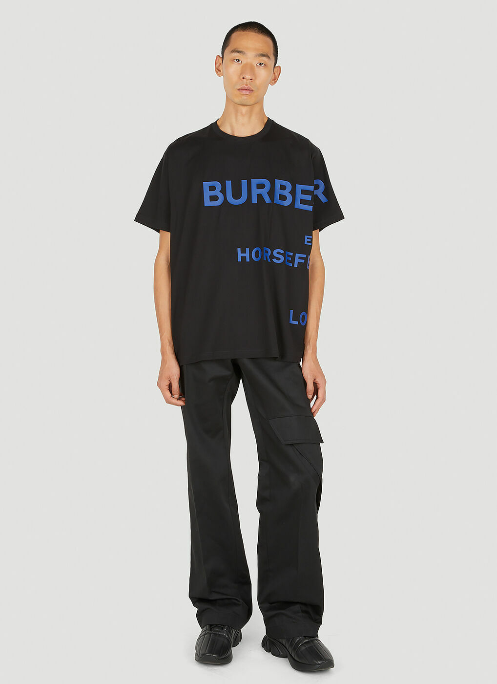 Horseferry Logo T-Shirt in Black Burberry