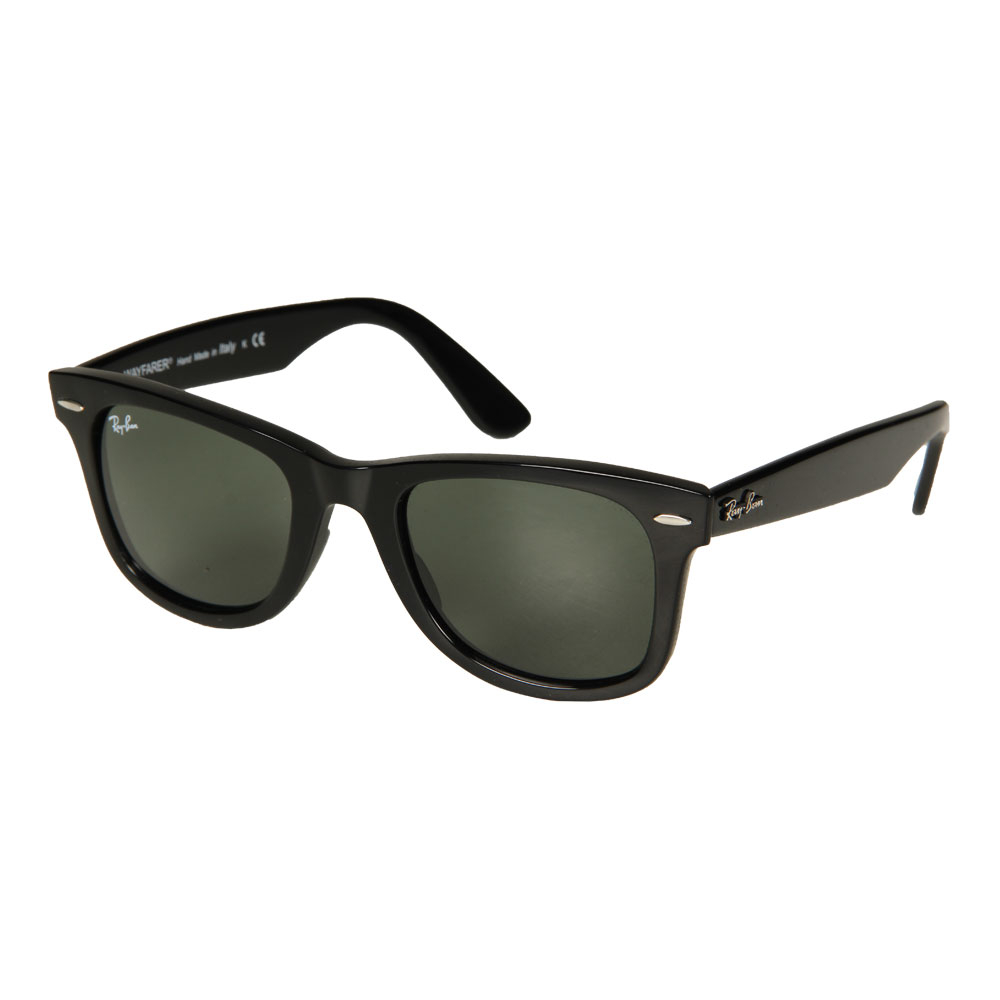 Wayfarer Sunglasses Black Green Ray Ban