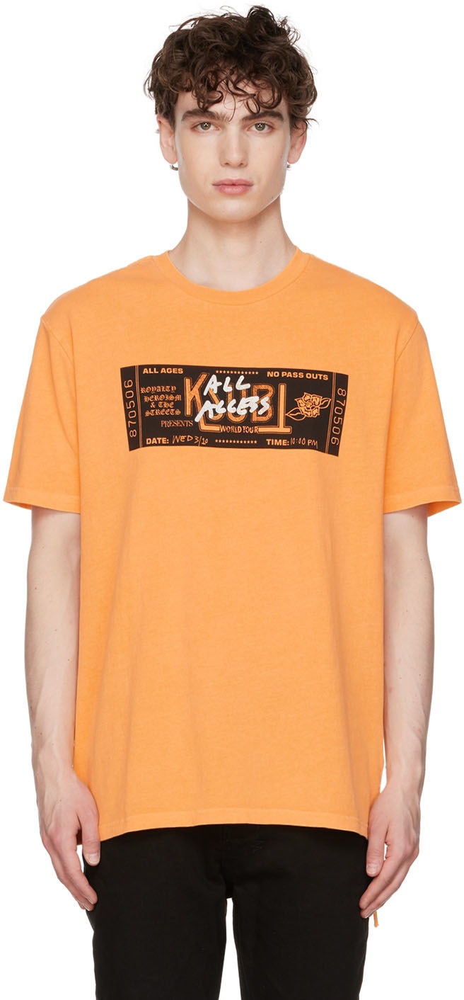 Ksubi Orange Ticket Kash T-Shirt Ksubi