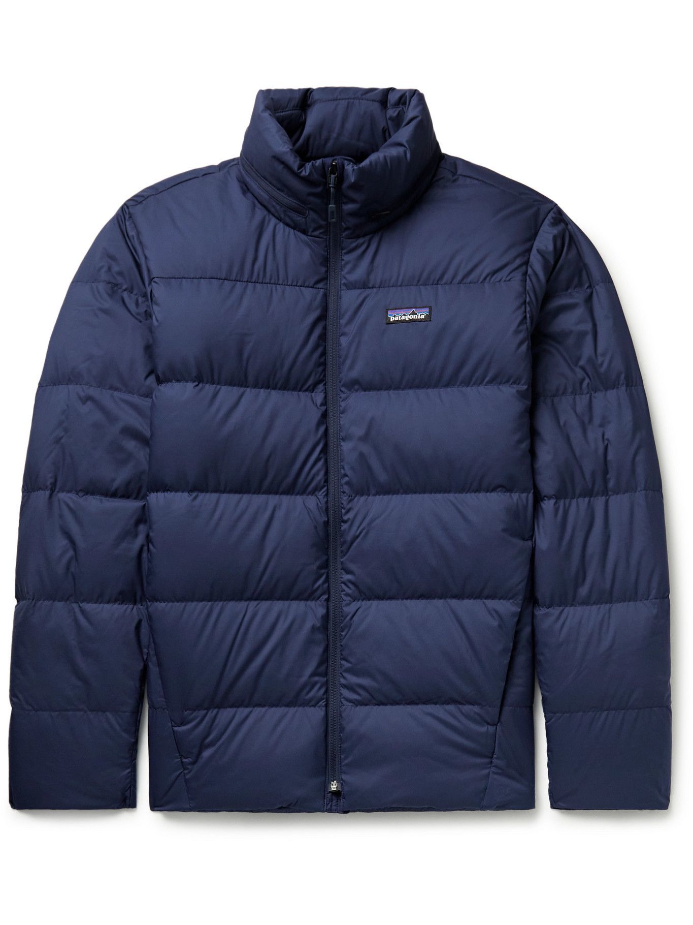 Patagonia - Silent Logo-appliquéd Recycled Shell Down Jacket - Blue 