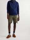 Polo Ralph Lauren - Logo-Embroidered Cotton-Blend Jersey Half-Zip Sweatshirt - Blue