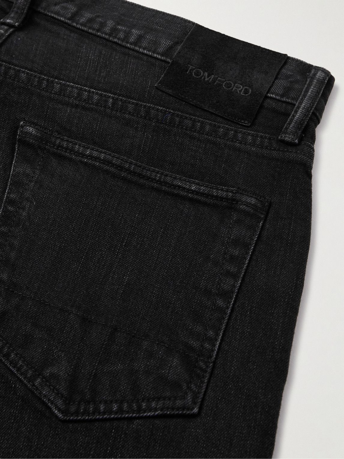 TOM FORD - Slim-Fit Selvedge Jeans - Black TOM FORD