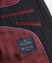 Brooks Brothers Men's Milano-Fit Striped Wool Twill Suit Jacket | Charcoal