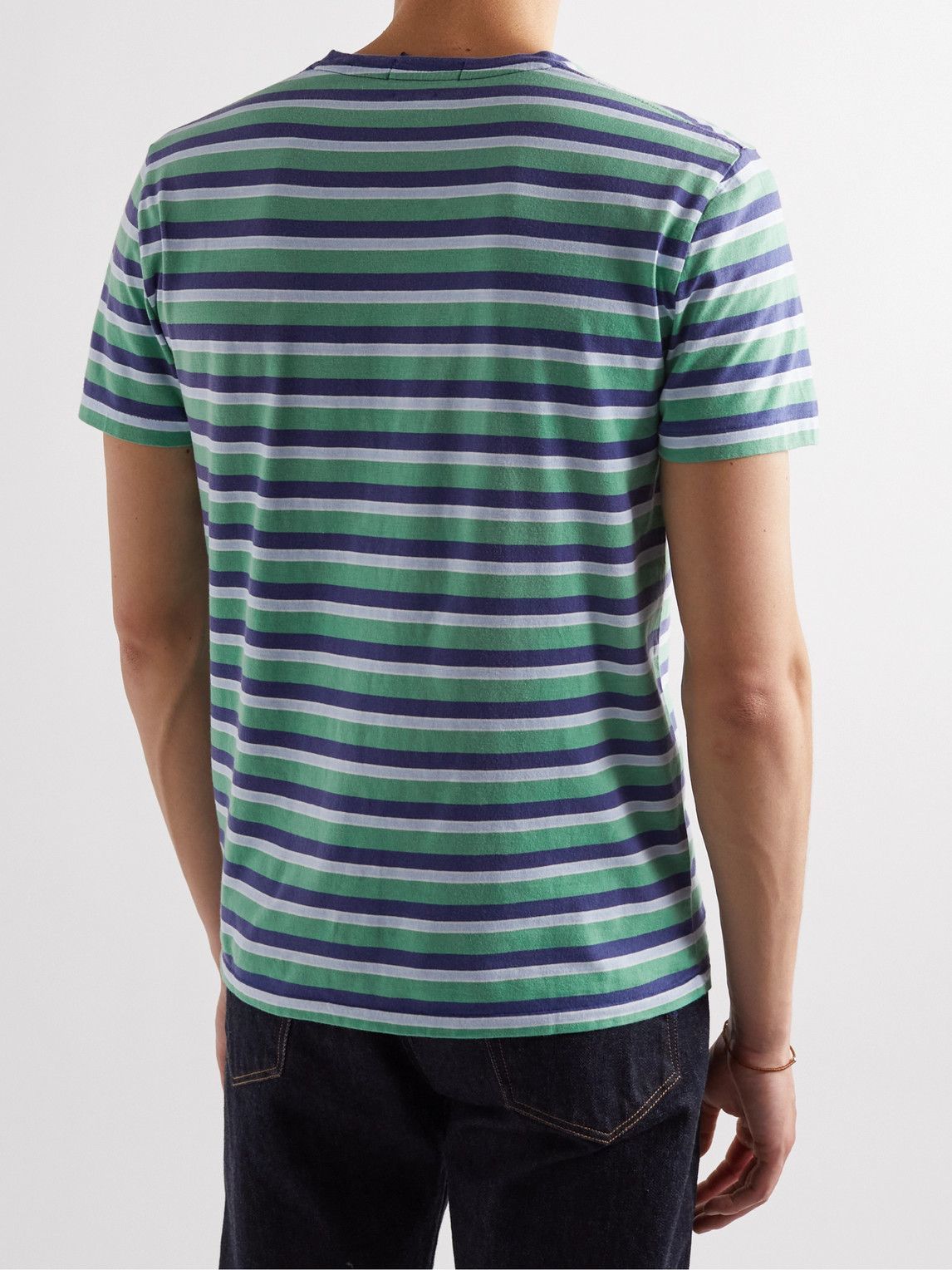 Polo Ralph Lauren - Striped Cotton-Jersey T-Shirt - Green