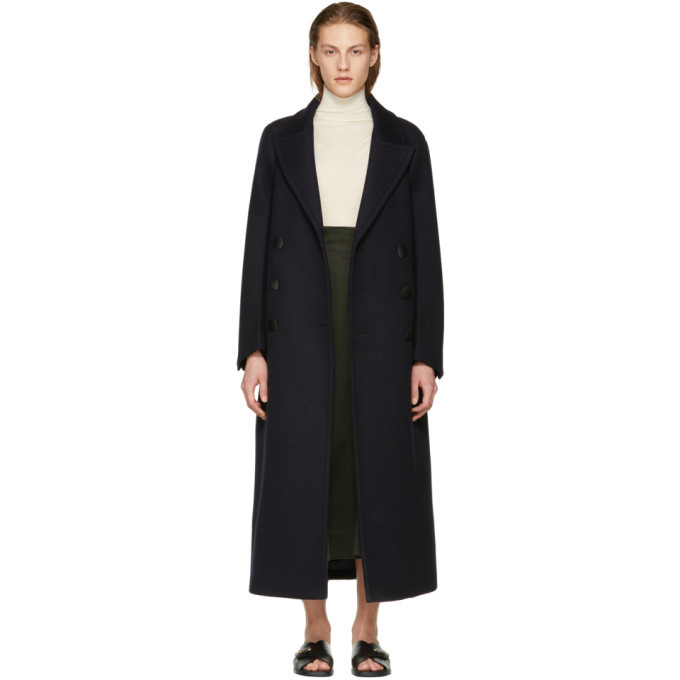 Joseph Navy Wool Coat Joseph