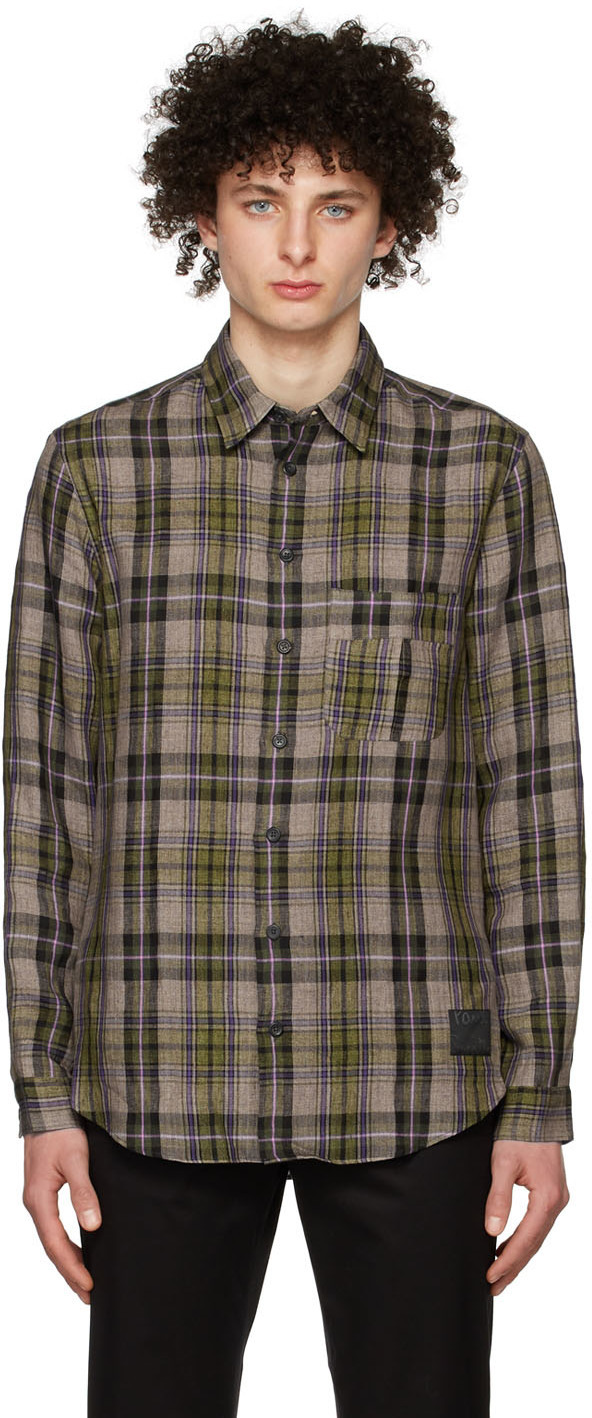 Paul Smith Taupe Linen Shirt Paul Smith