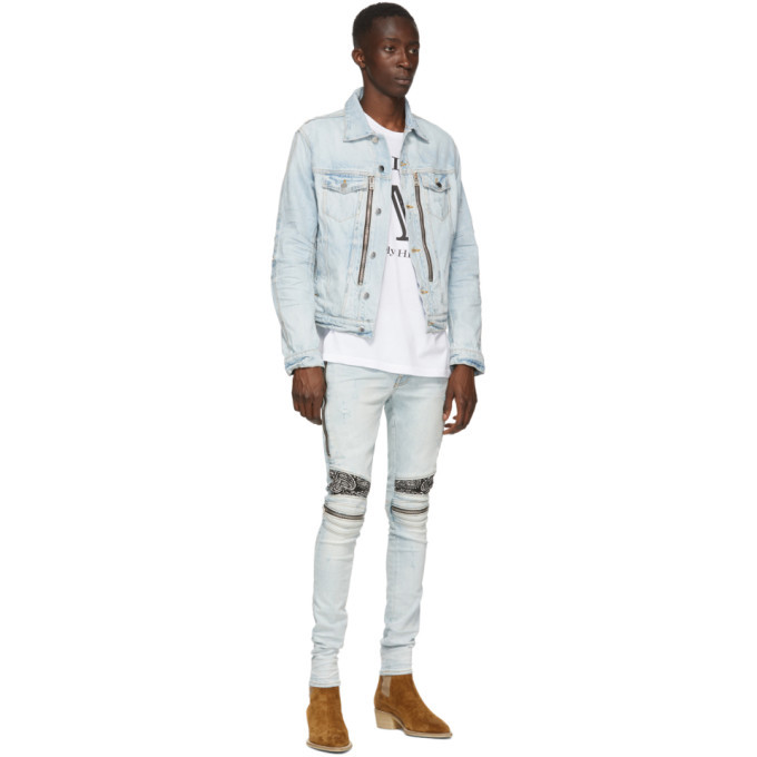 Amiri Blue Bandana MX2 Jeans Amiri