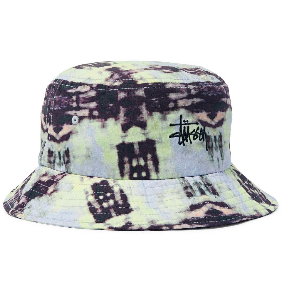 stussy tie dye bucket hat