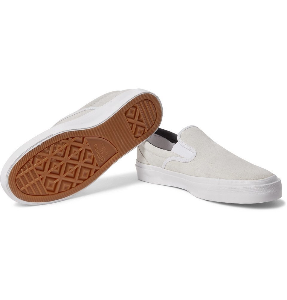 converse suede slip on