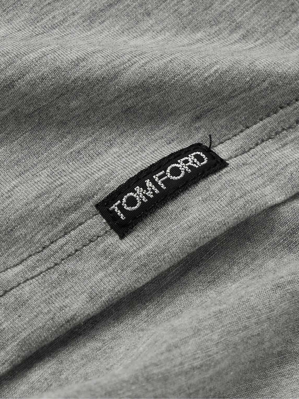 TOM FORD - Stretch Cotton and Modal-Blend T-Shirt - Gray TOM FORD