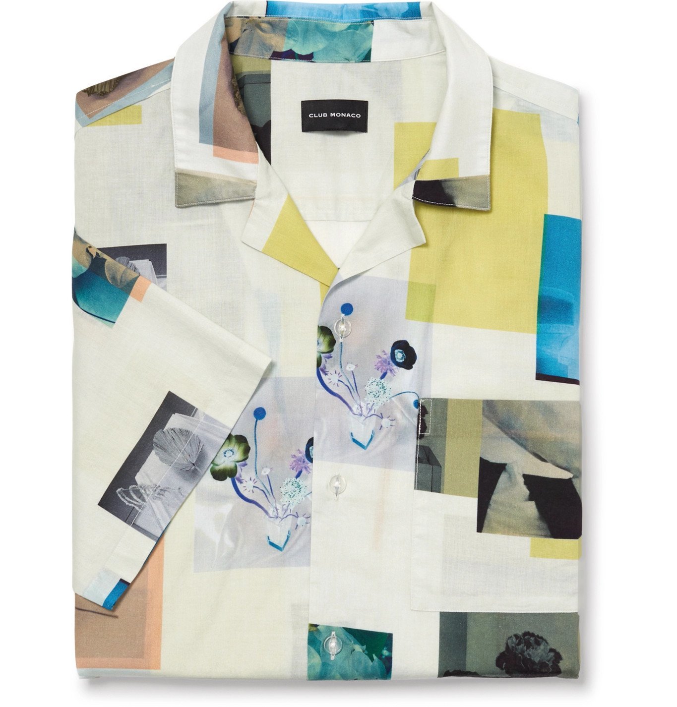 Club Monaco - Camp-Collar Printed Cotton Shirt - Multi Club Monaco