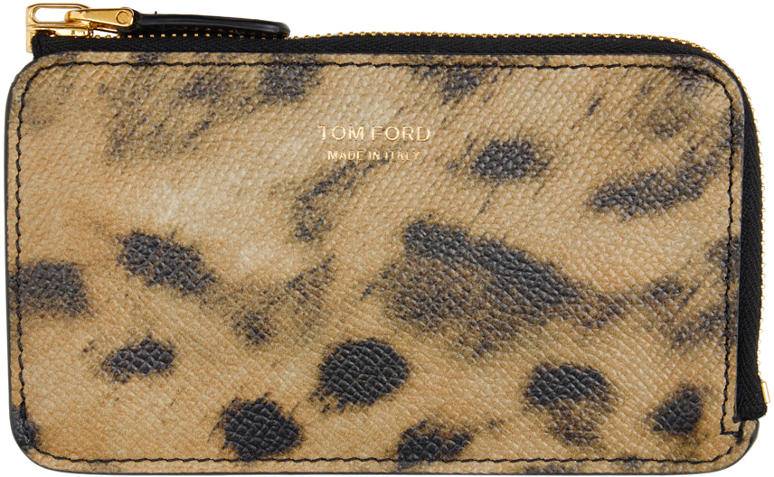 TOM FORD Beige Zip Wallet TOM FORD