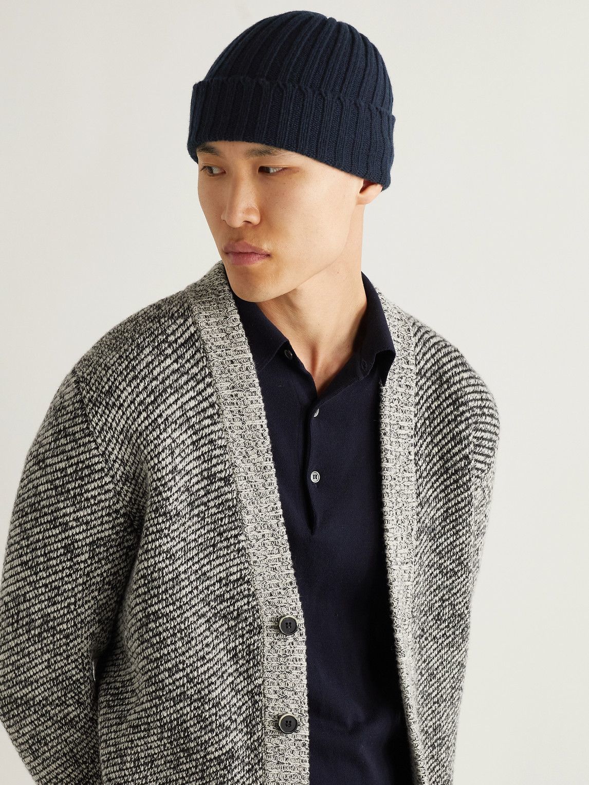 Ribbed Cashmere Beanie Thom Sweeney