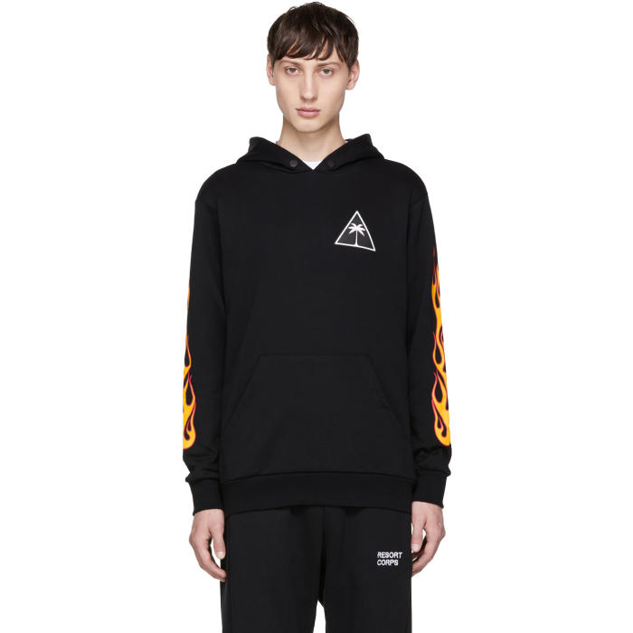 palm angels flame hoodie