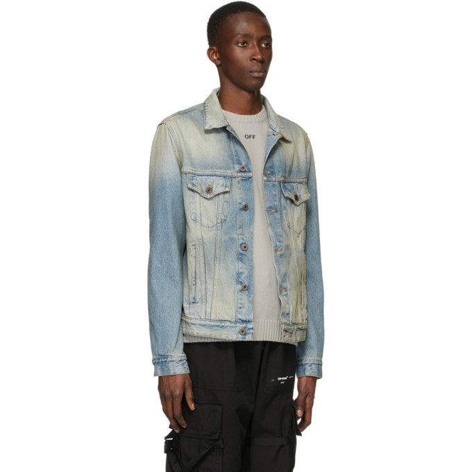 off white airport denim jacket