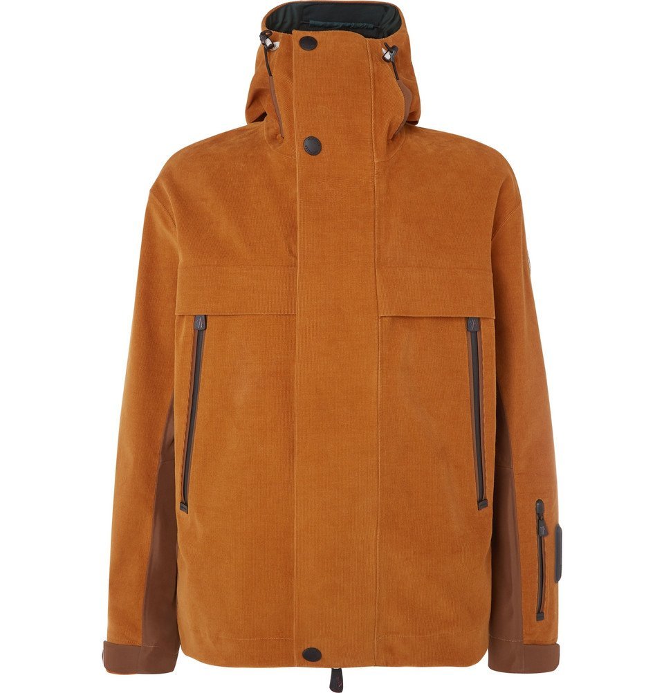 moncler orange jacket mens