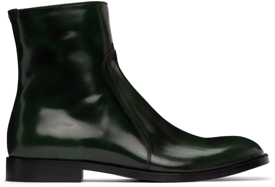 margiela green boots