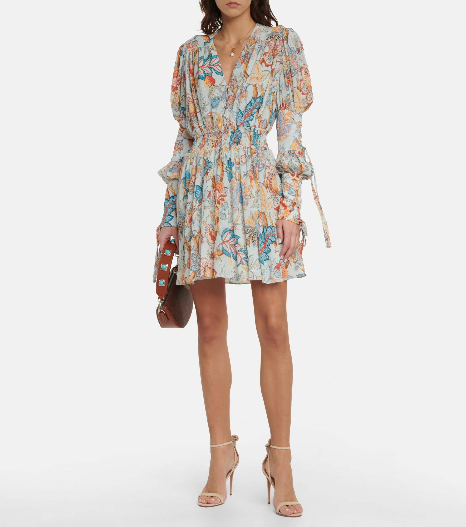 Etro - Floral crêpe minidress Etro