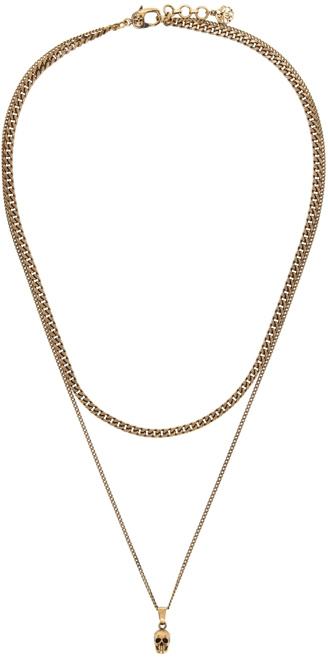 Alexander McQueen Men's Skull Necklace Silver