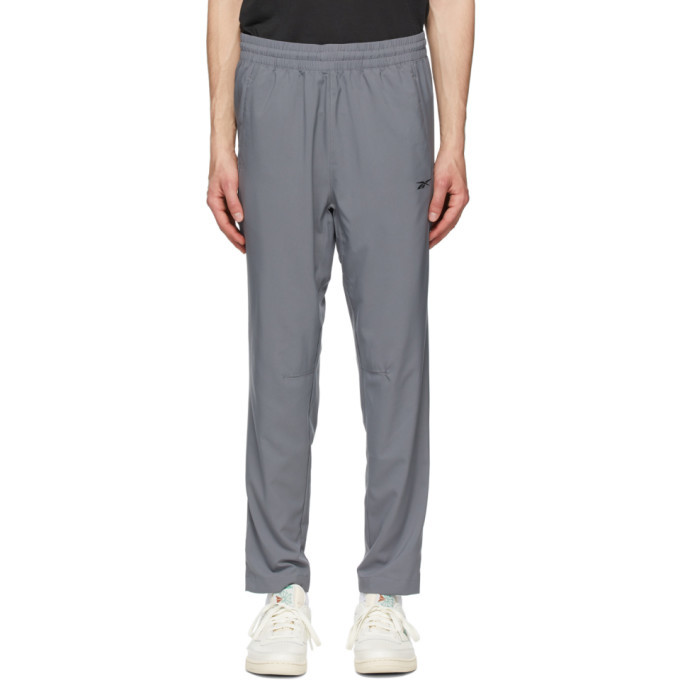 reebok grey track pants