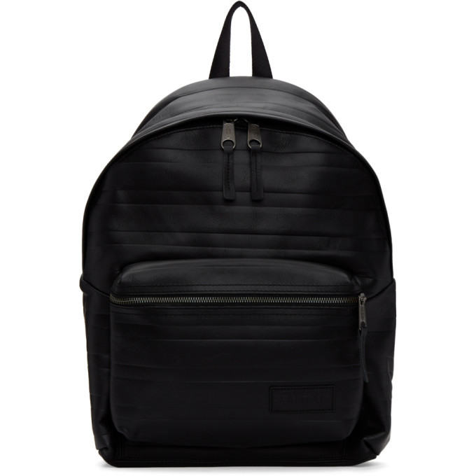 Eastpak Black Embossed Leather Pakr Backpack Eastpak