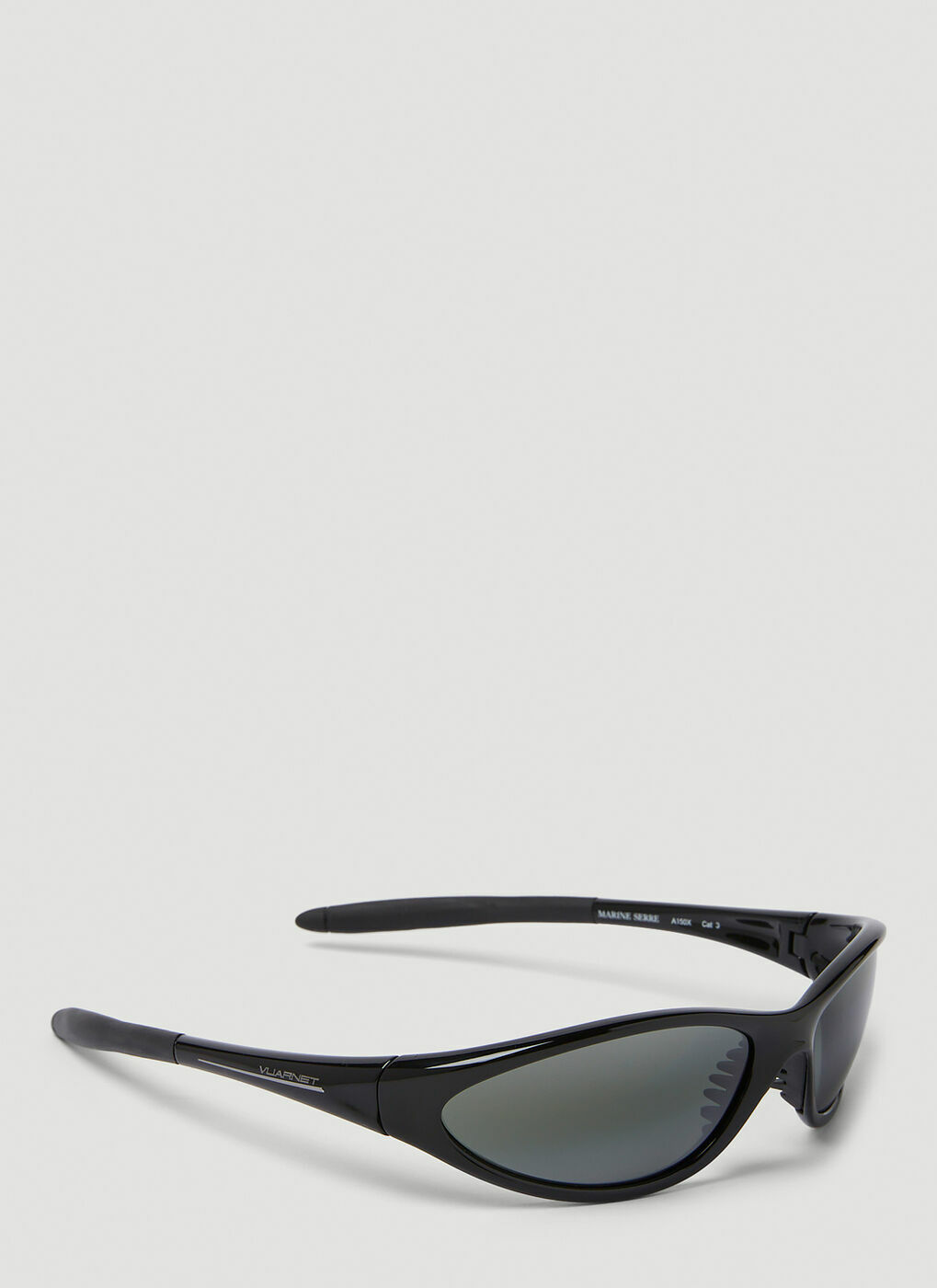 x Vuarnet Wrap Around Sunglasses in Black Marine Serre