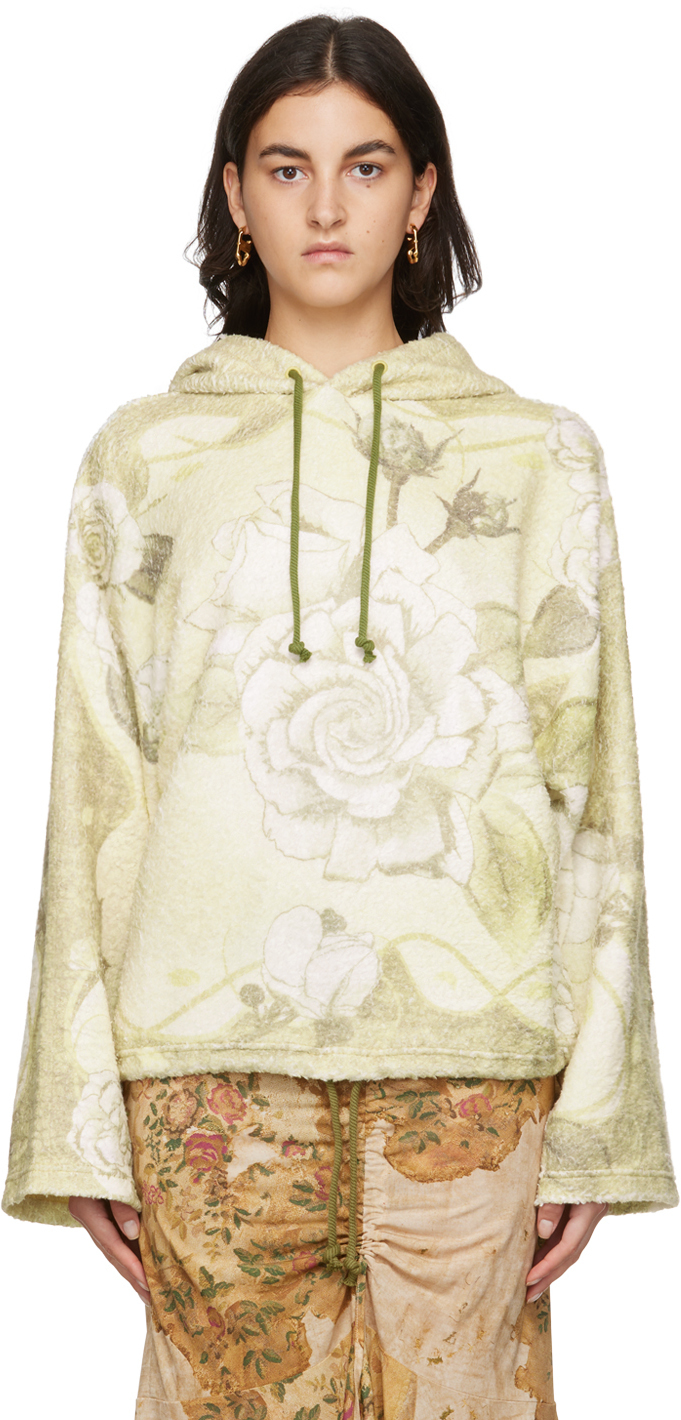 Acne Studios Yellow Carpet Print Hoodie Acne Studios