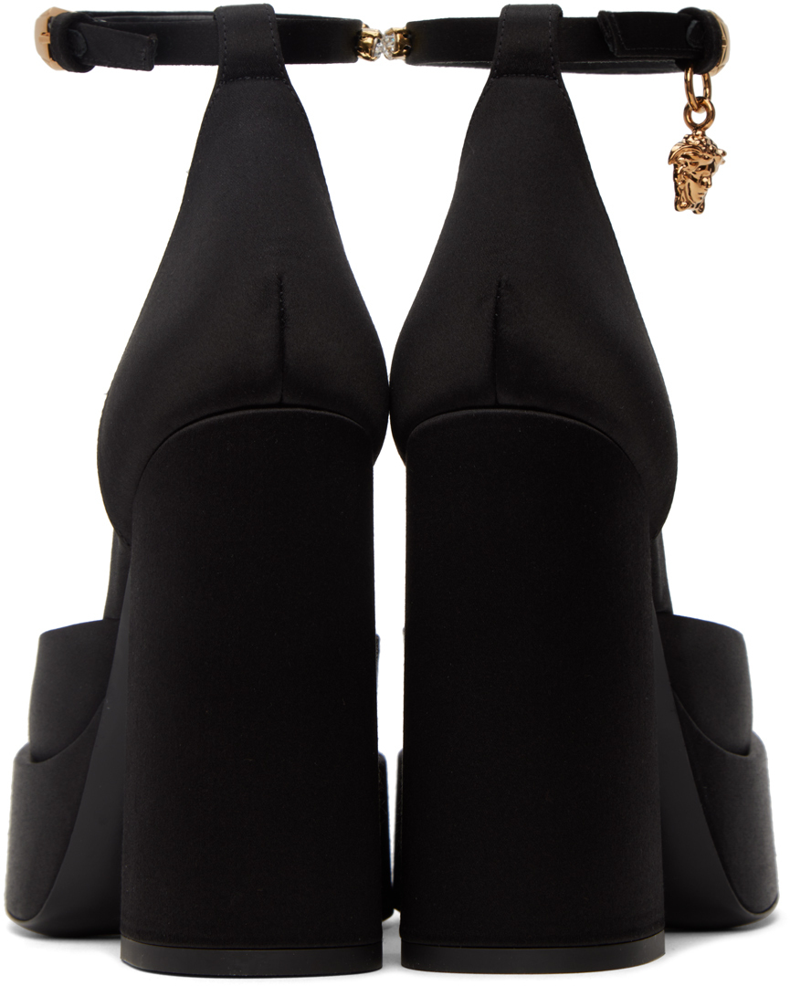Versace Black Medusa Aevitas Platform Heels Versace