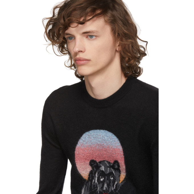 saint laurent panther sweater