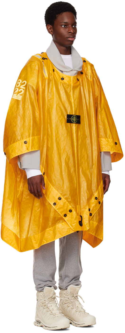 Stone Island Yellow & Gray Layered Coat Stone Island