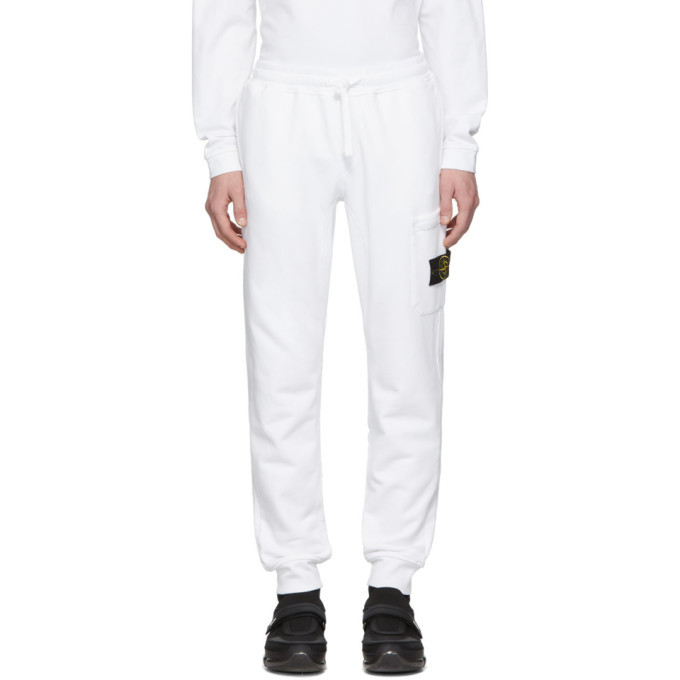 white stone island sweatpants