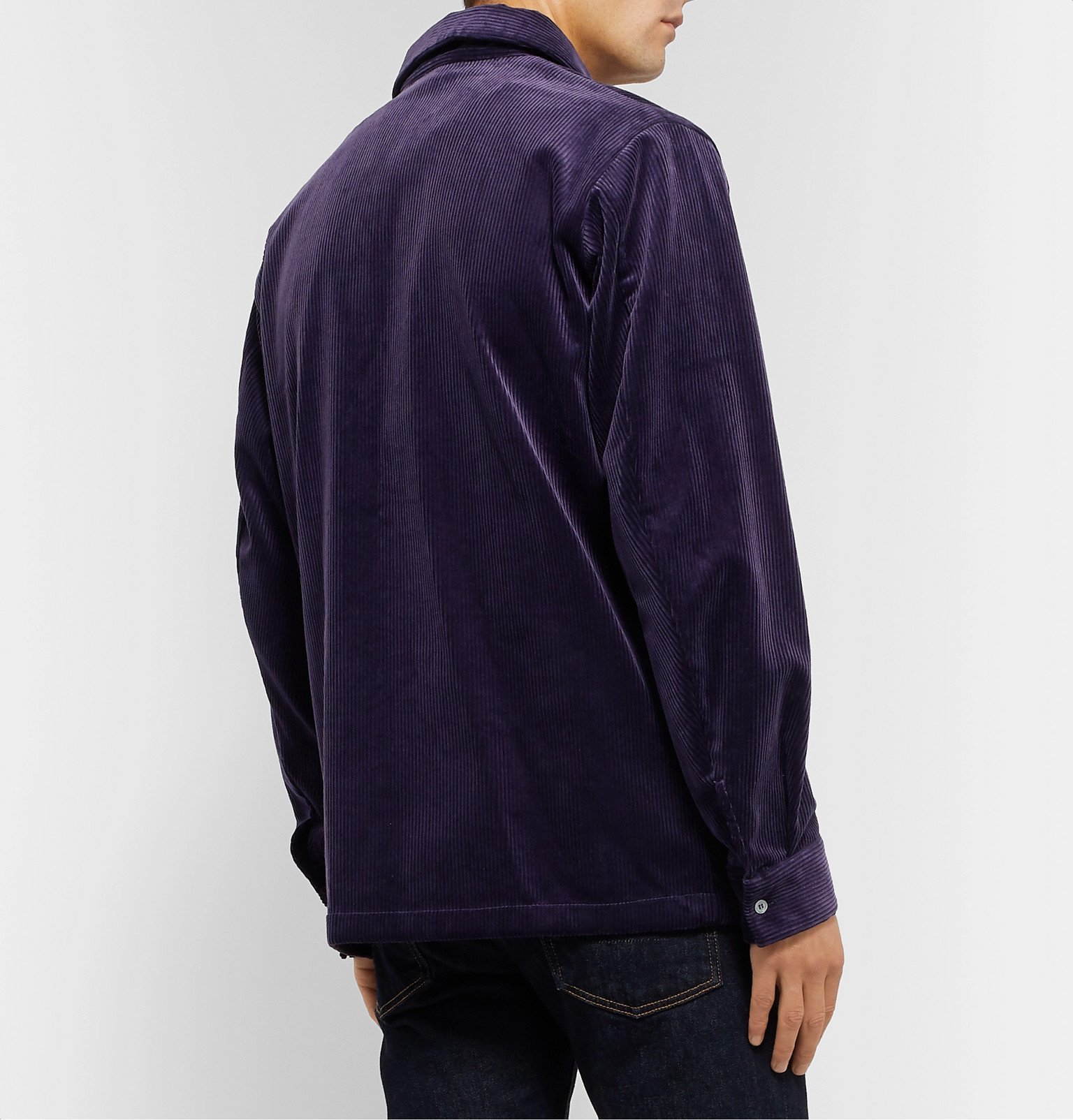 Dunhill - Cotton-Corduroy Overshirt - Purple Dunhill