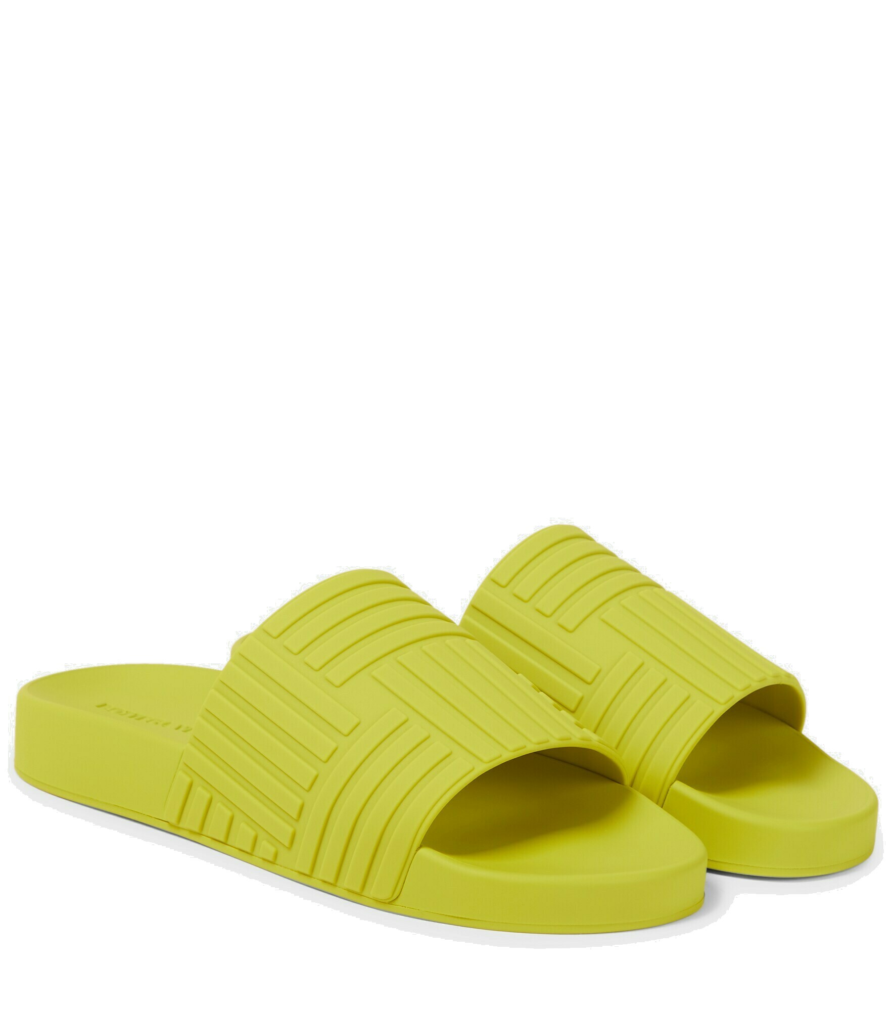 Bottega Veneta - Slider embossed rubber slides Bottega Veneta