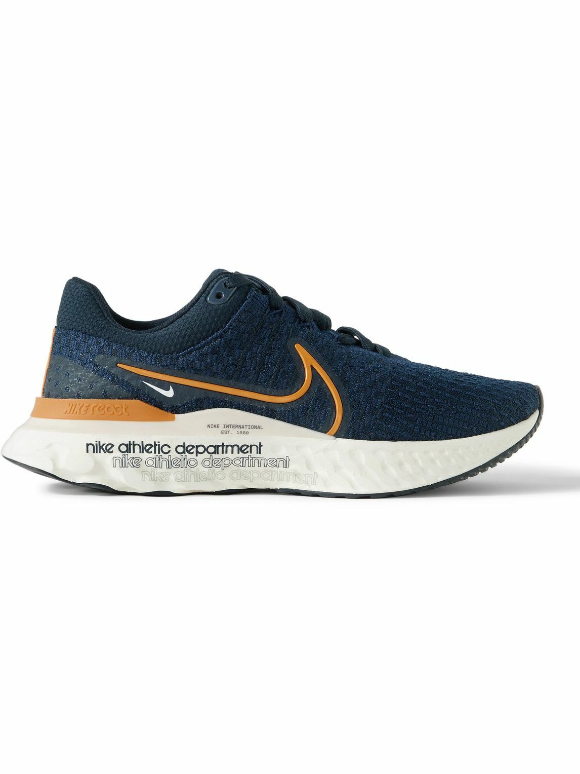 Photo: Nike Running - React Infinity Run 3 Premium Flyknit Sneakers - Blue