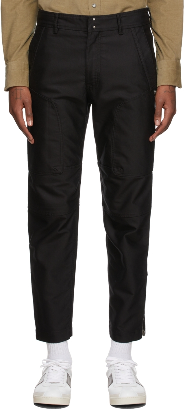 TOM FORD Black Japanese Compact Military Cargo Trousers TOM FORD