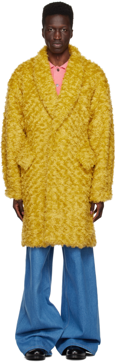 Photo: Situationist Yellow Shawl Collar Coat