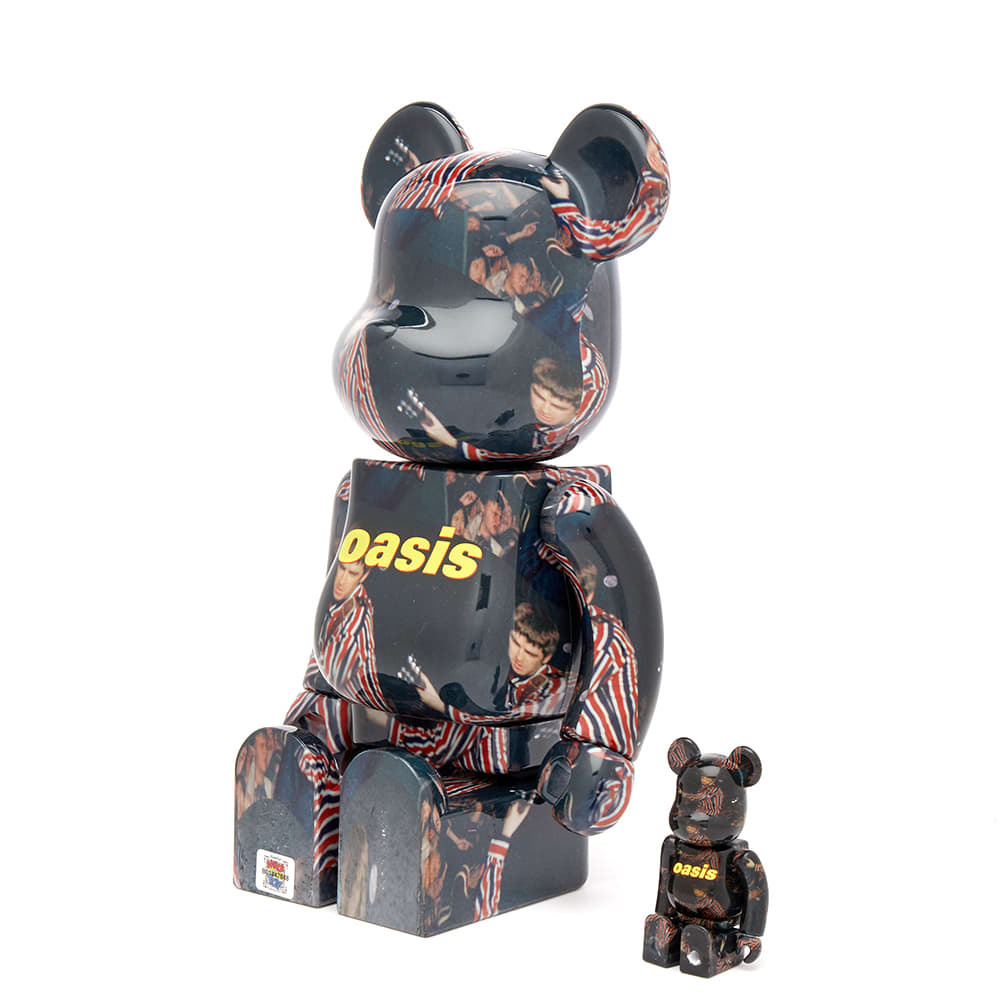 Medicom Oasis Knebworth 1996 (Noel Gallagher) Be@rbrick In Black 100% ...