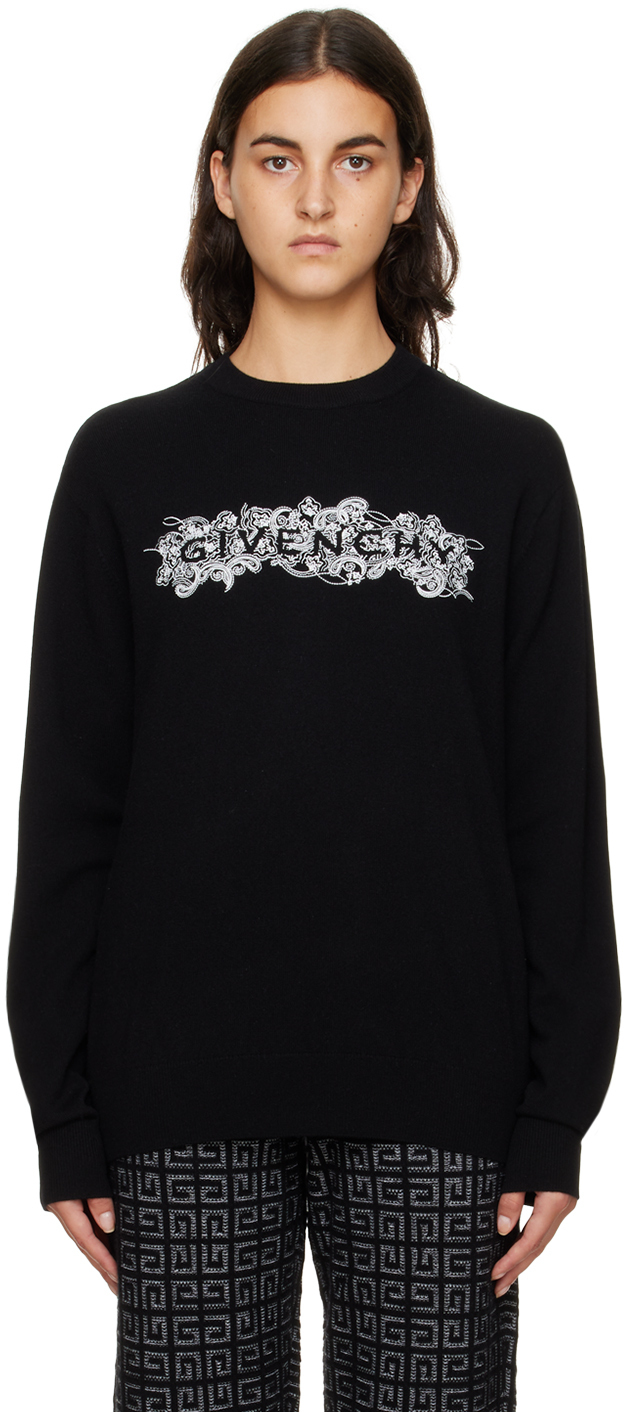 Givenchy Black Crewneck Sweater Givenchy