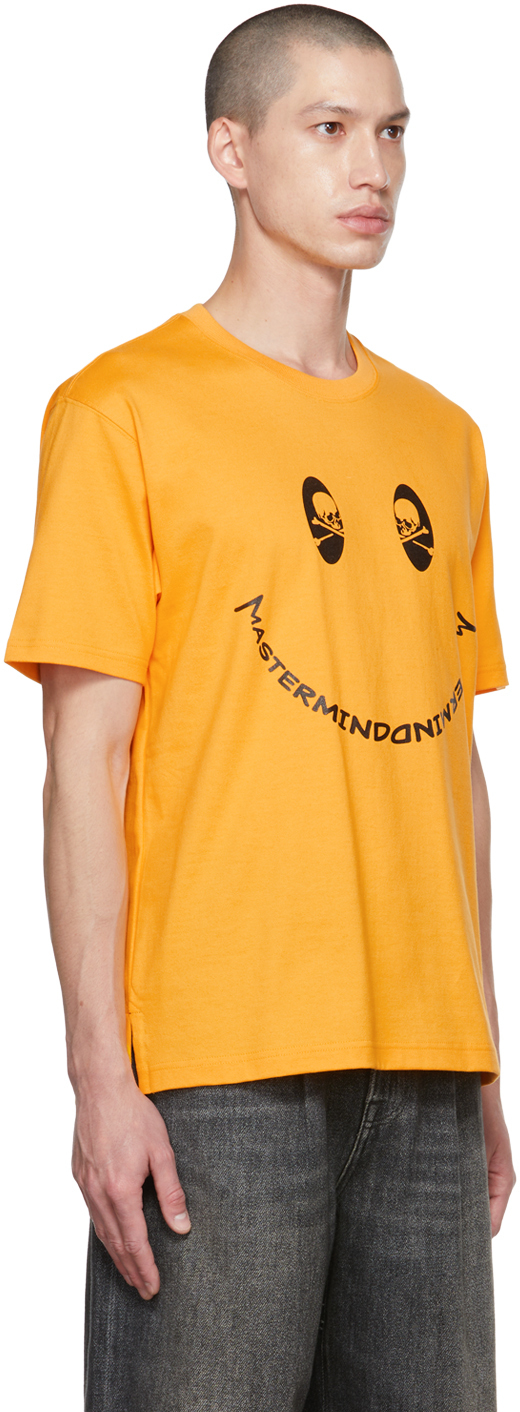 mastermind WORLD Yellow Smile T-Shirt MASTERMIND WORLD