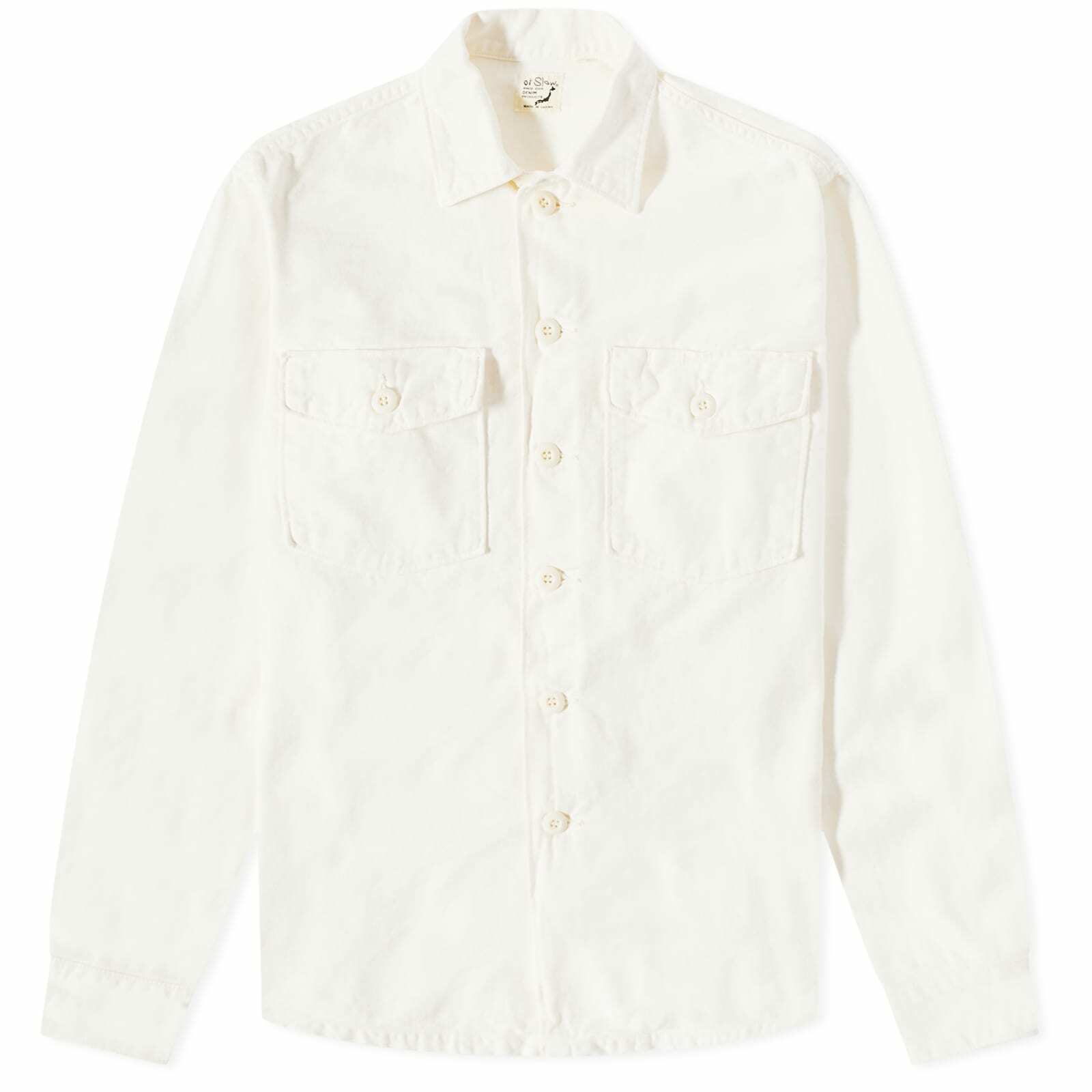 orSlow Men's US Army Shirt in Ecru orSlow