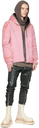 Rick Owens Pink Gimp Fur Jacket